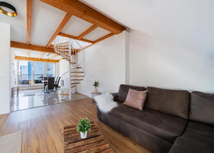 公寓 Stylisches Penthouse Zentral Balkon 75m2 Nflx 汉诺威